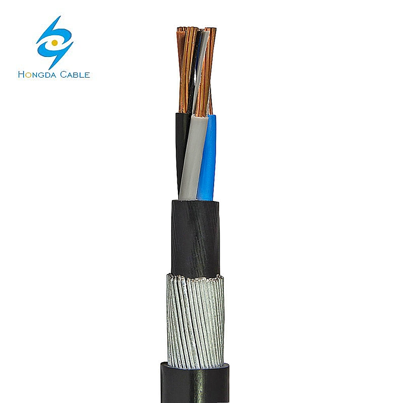 10mm 16mm 25mm 4 Core Swa Cable 4c Swa XLPE PVC Armoured Cable Price 0.6/1kv