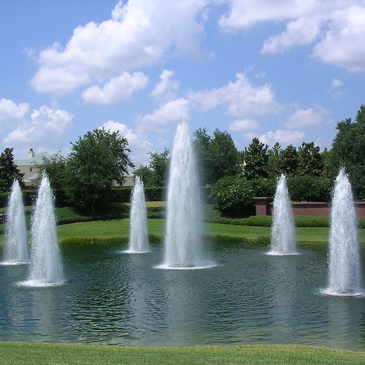 Park Decorative Floating Pool Fountain with Lights