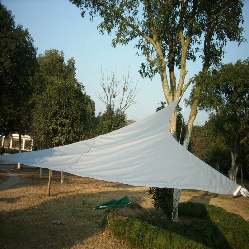 Toldo de vela solar UV tejido impermeable de bloque de material de poliéster