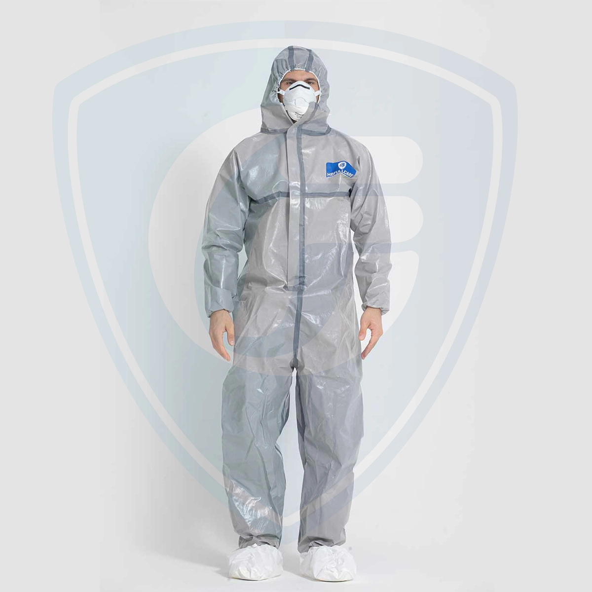 Type 3 4 5 6 ignifuge combinaison jetable imperméable de protection chimique Cat III CERTIFICATION CE FR14126 FR1149 microporeuse/PP/SMS/industrie/lab