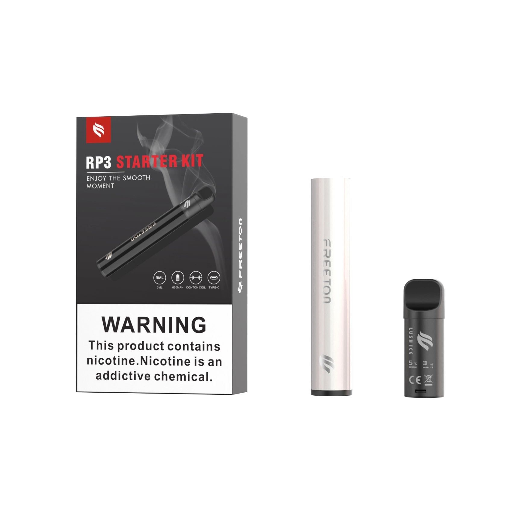 Shenzhen E Liquid E-Cigarette Vape Starter Kits angemessener Preis Freeton Fabrik Original Equipment Hersteller Einweg Vape E-Zigarette