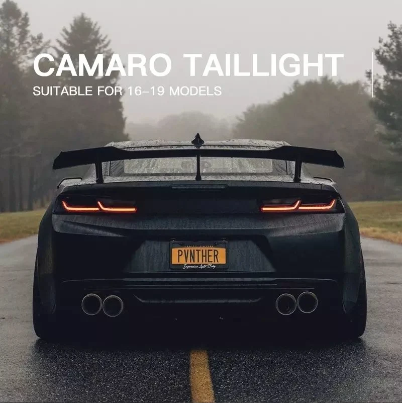 Manufacturer for Car Tail Lamp for Camaro Taillight 2016 2017 for Camaro Back Lamp with Moving Signal+DRL+ Reverse light Auto Lamp