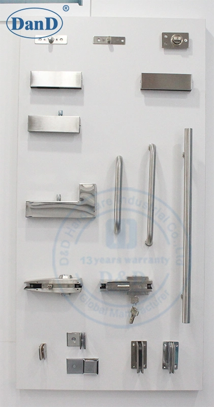 Sliding Door Stainless Steel Brass Bathroom Accessory Shower Hinge Fitting Glass Door Hardware Toilet Cubicle Set