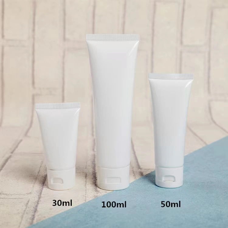 Plastic Soft Tubes Bottle Custom Empty Cosmetic Squeeze 100ml Tube Packaging for Body Lotion Hand Cream Facial Cleanser