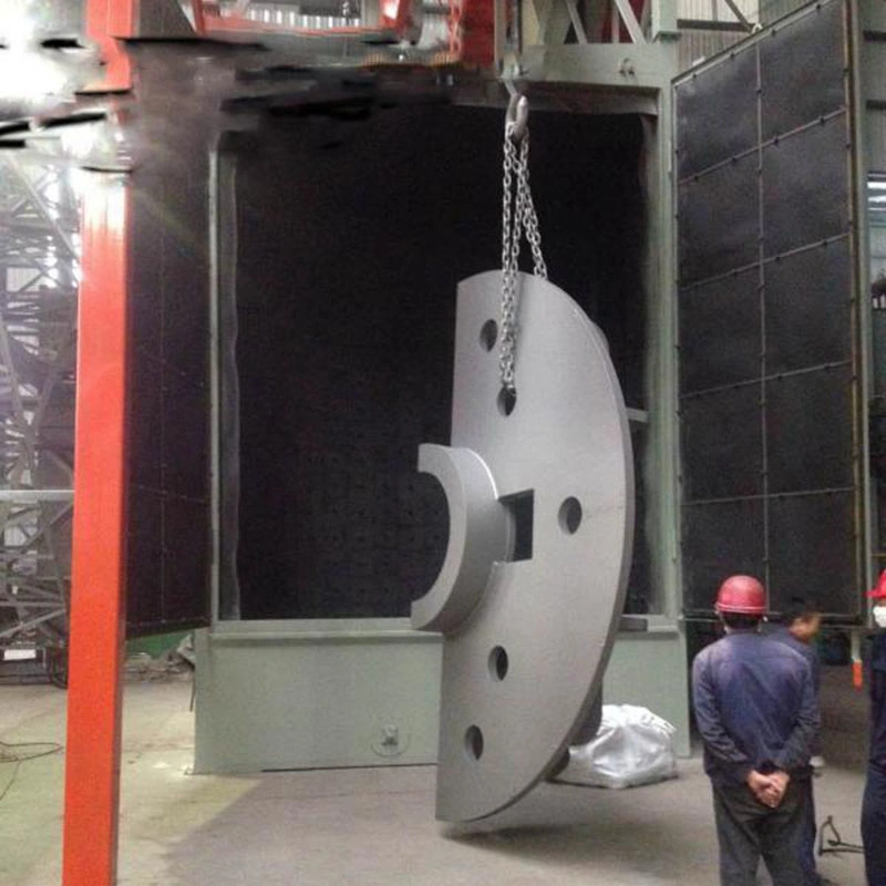 Q37 Single Double Hanger Hook Type Shot Blaster Abrator Shot Blasting Machine