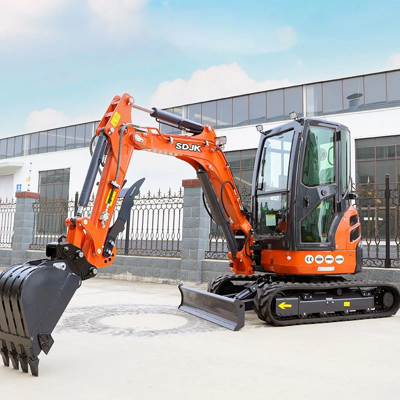 Best Selling 1.0 Ton 2 Ton 3 Ton New China Ce Iso Small Digger Crawler Hydraulic Farm Garden Diesel Used Mini Excavator Cheap Factory Price for Sale