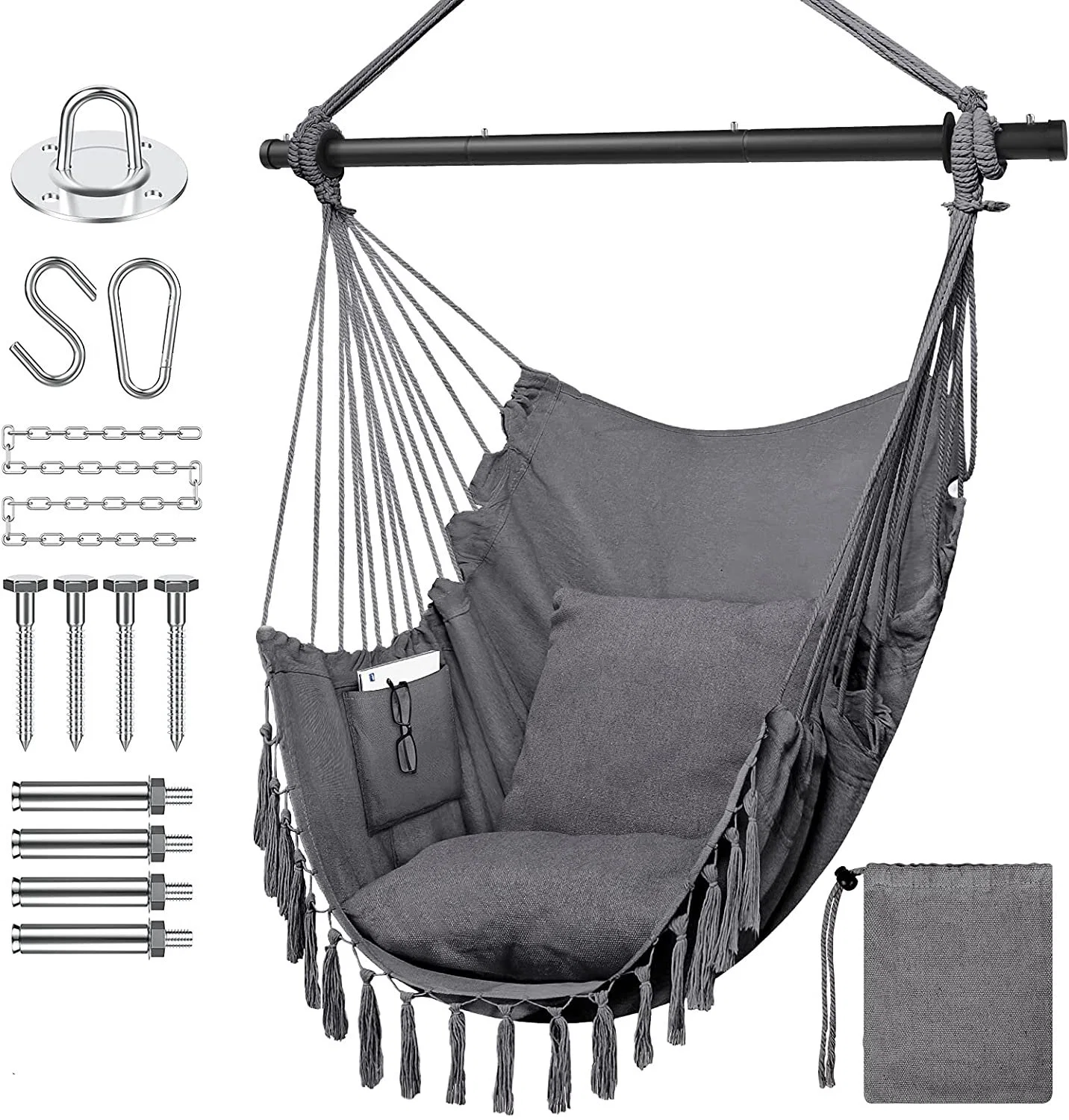 New 3-Fold Steel Crossbar Mail Box Foldable Hanging Chair