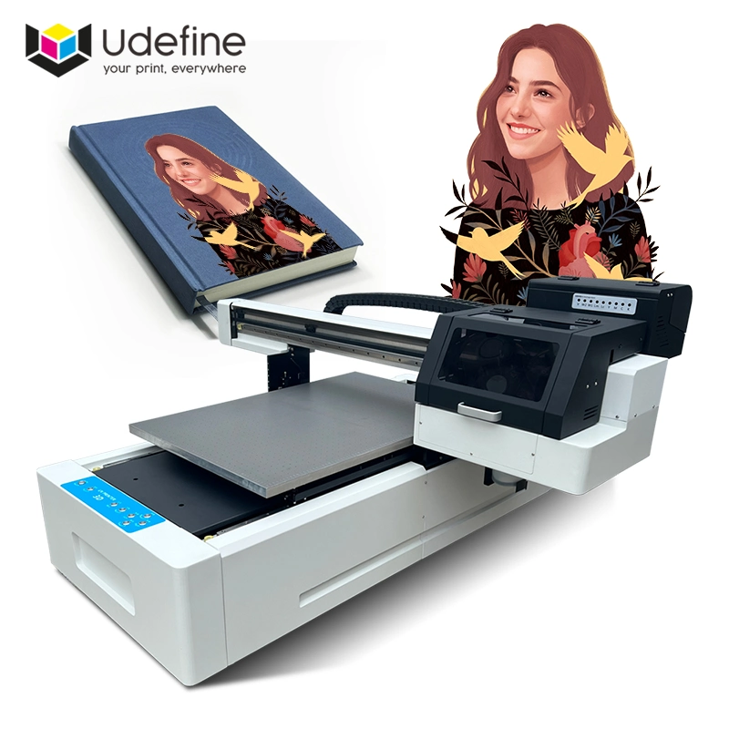 Udefine impressora UV industrial vidro 3D digital cerâmica Azulejo acrílico Impressora a jato de tinta para impressoras a jato de tinta Wood Metal Printing Machine 6090