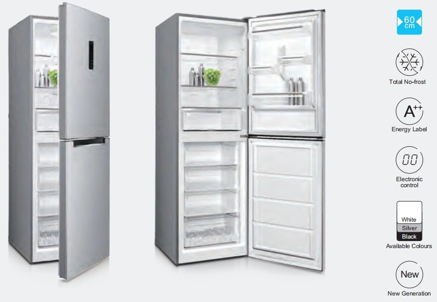 Hot Sales High quality/High cost performance 314L Combi Fridge Freezer with Electronic Temperature Control