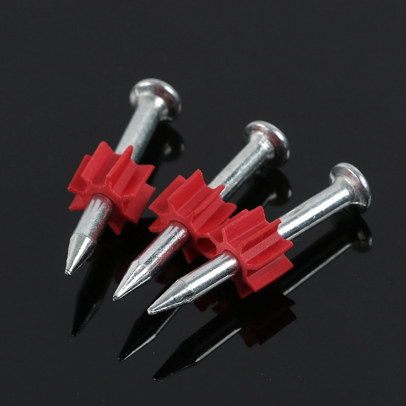 Drive Pin with PVC Red Washer Shooting Wire Nail