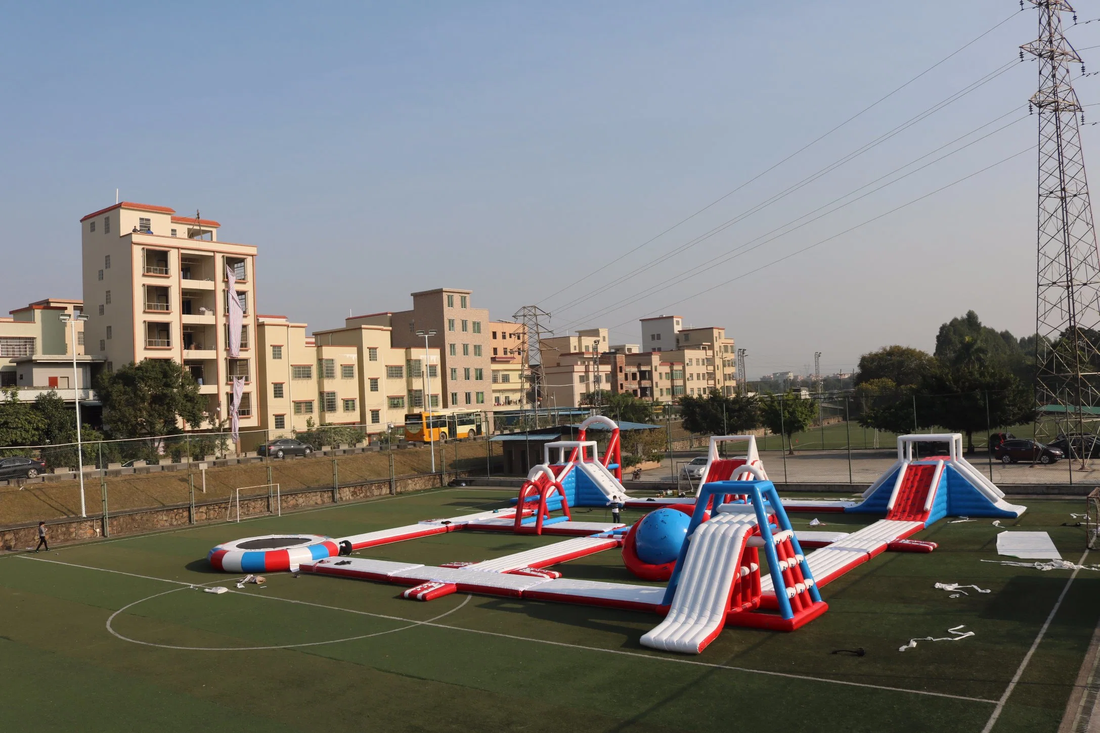 Almofada insuflável gigante Water Park Flutuante de água Parque infantil