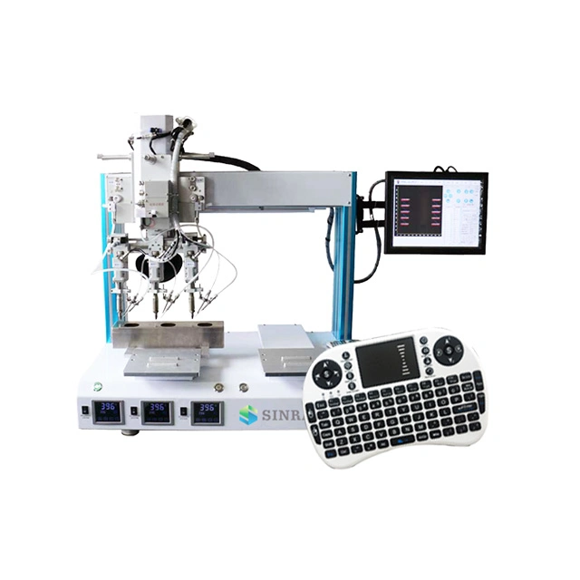 2 Head Two Tips Automatic Soldering Machine 5 Axis Soldering Robot Customized