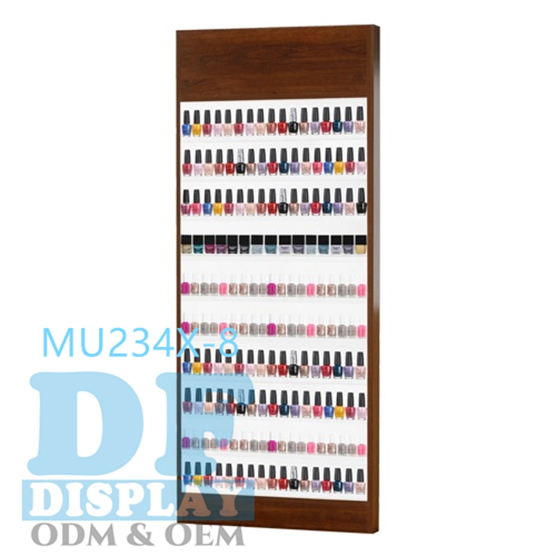 Nail Polish Display Cabinets Floor Stand Nail Polish Display Rack Shelf for Retail Shop Cosmetic Display Counter Nail Polish Shelf