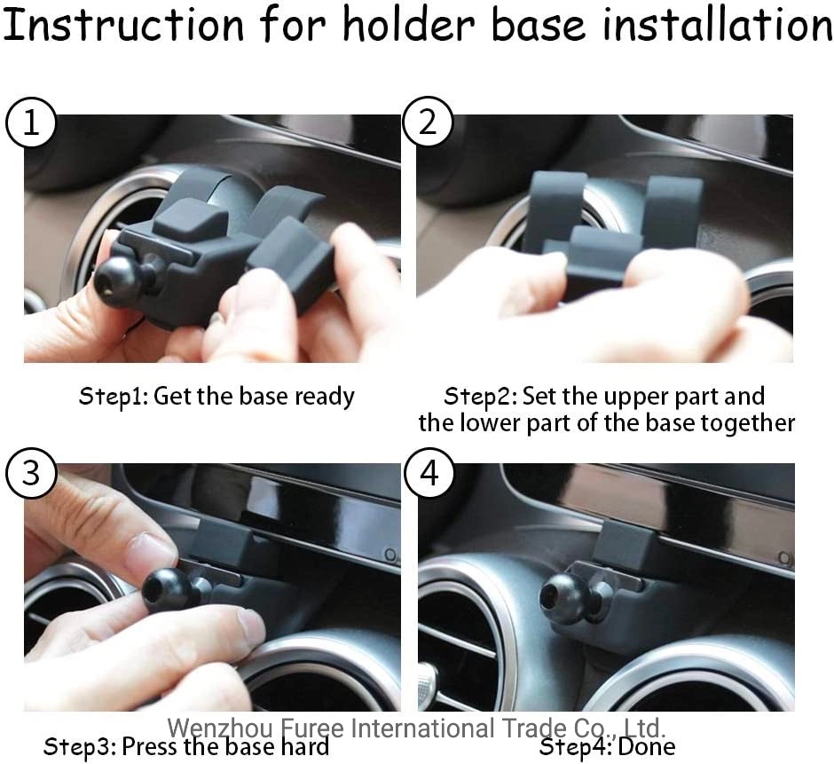 Auto Accessories for Mercedes Navigation Bracket Interior Decoration Mobile Cell Phone Mount