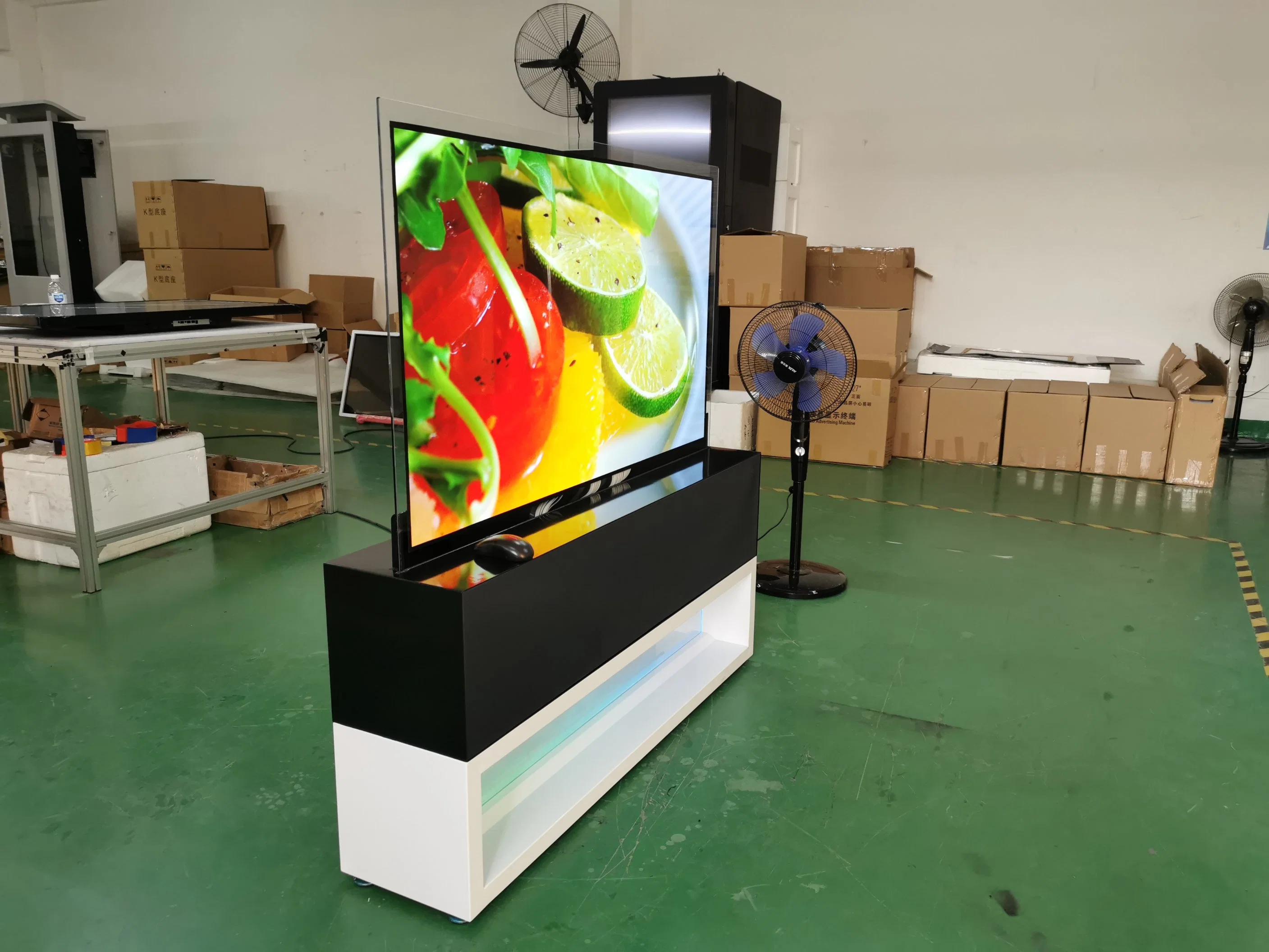 شاشة LCD OLED شفافة فائقة النحافة مزودة بشاشة عرض Digital Signage و لعرض شاشة الإعلانات المُشغِلات