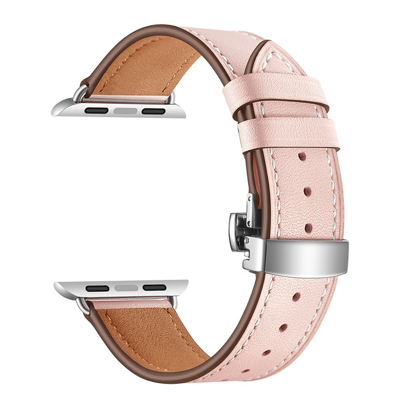 Bracelet de montre intelligent en cuir véritable pour Apple Watch 42mm