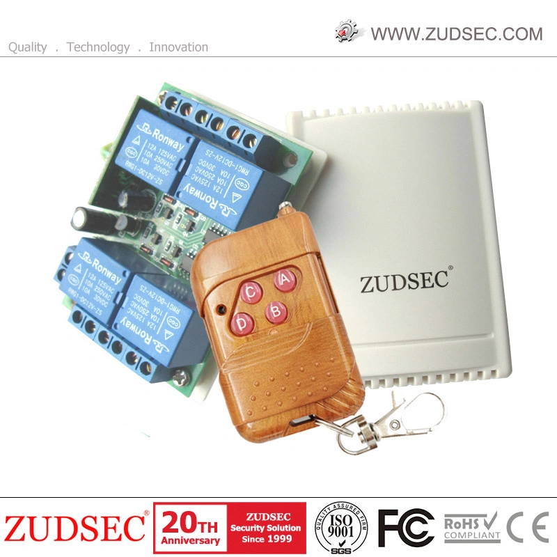 Rendimiento de alta calidad/alto costo DC 12V 4 Canales RF Inalámbrico Interruptor de Control Remoto de Relé 315 MHz 433 MHz Transmisor Receptor.