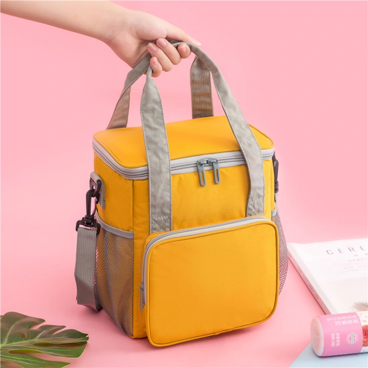 2023 New Circular Cooler Bag Fashion Picnic Food Keep Fresh Lunch Bag