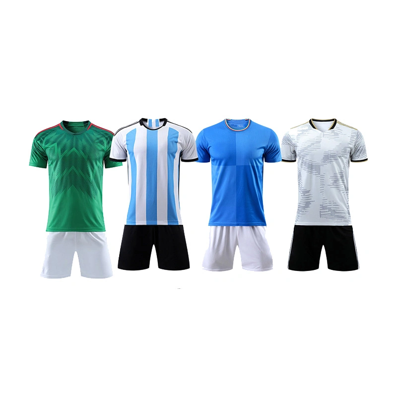 Wholesale 7 en 7 Fútbol Uniforms Custom Logo Jersey de fútbol Camisetas Tailandia