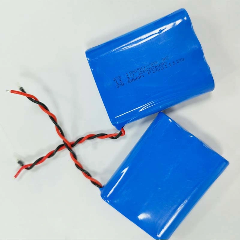 Huge Capacity Rechargeable Battery Pack 18650-3S 2600mAh  Li Polymer Battery with GB Standard