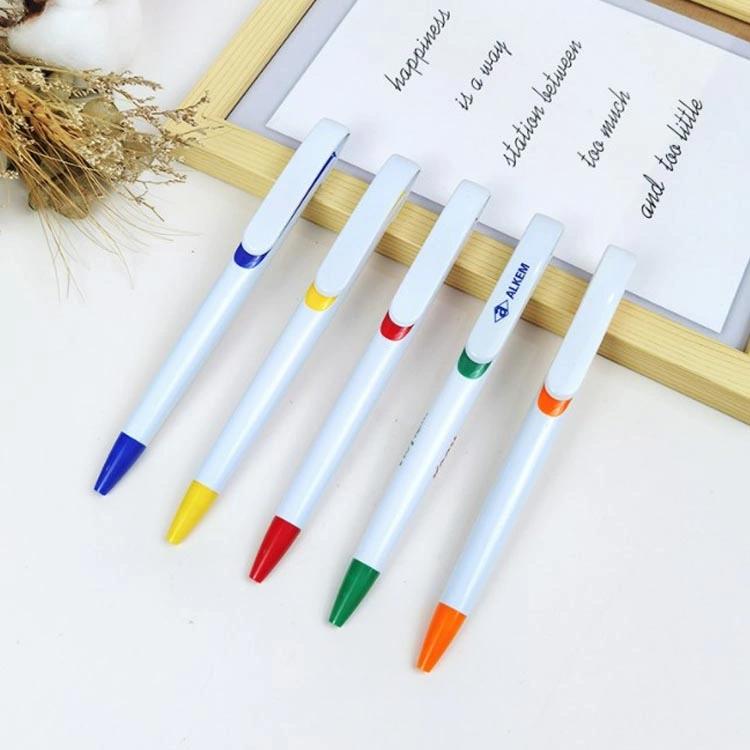 Regalo promocional Productos Office Supply bolígrafo plástico Bolígrafo de punto de papelería
