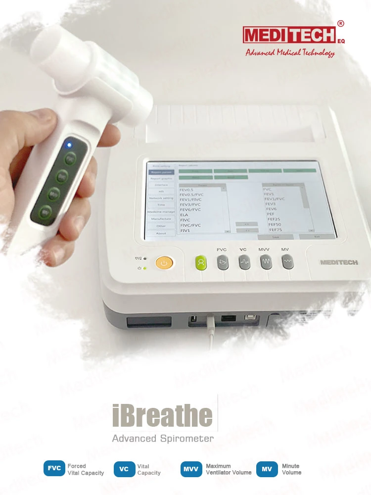 Table Spirometer with Built-in ID Card Reader & PC Software