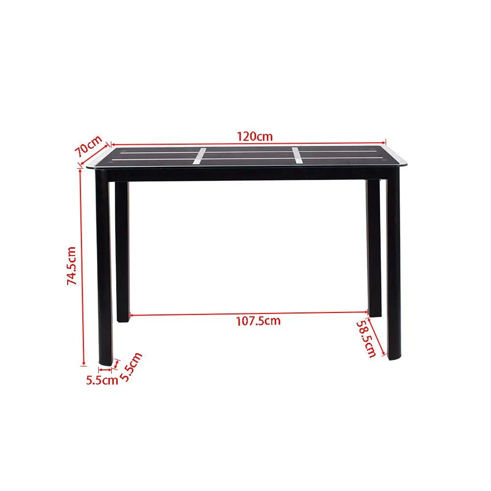 Classic Wholesale/Supplier Modern Style Hotel Kitchen Cafe Home Furniture Square Restaurant Glass Dining Table