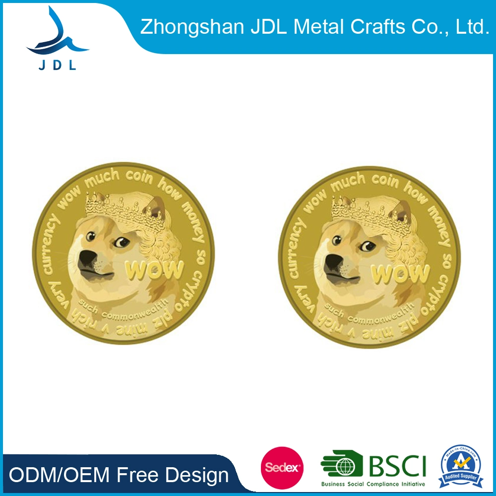 Beautiful Durable Custom Challenge Coin RFID Tag Medallion Crafts Coins with Diamond Edge Design (196)