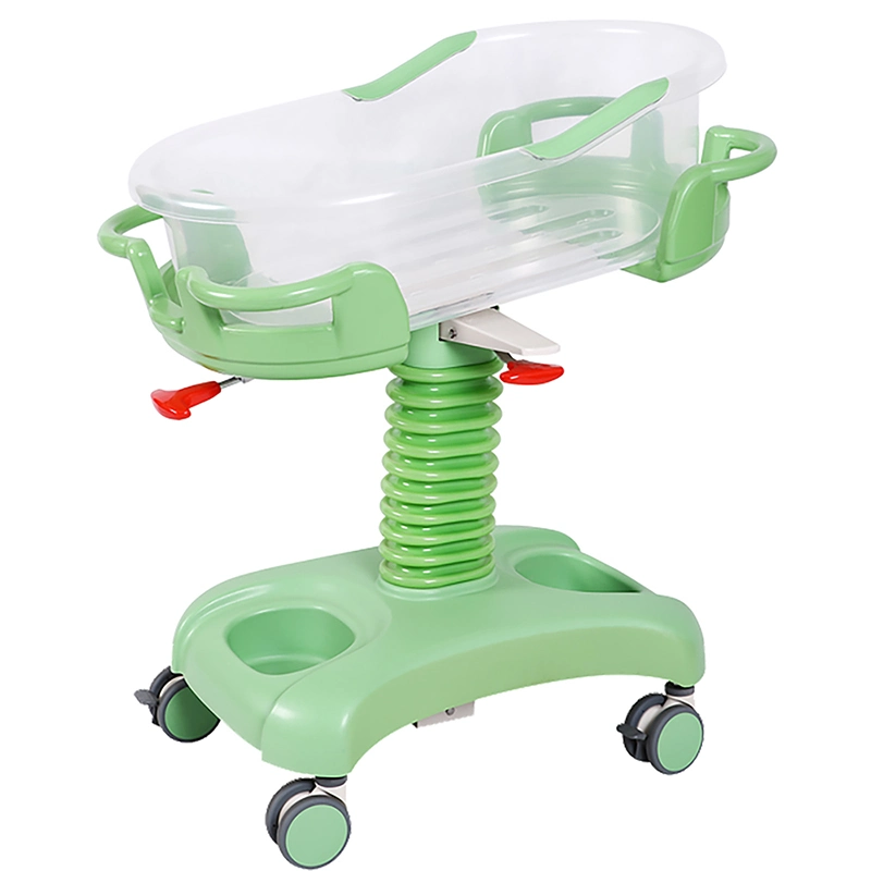 Plastic Swing New Born Baby Bed with Height Adjustment (CE/FDA/ISO)