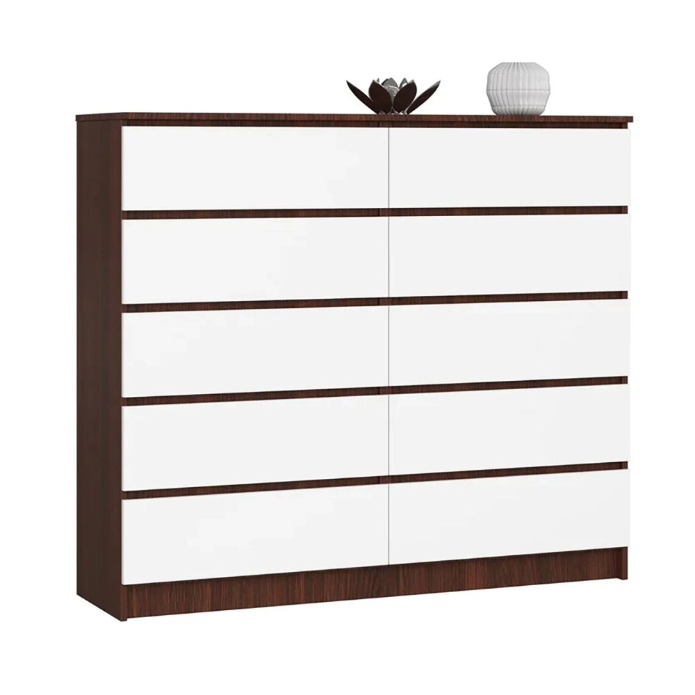 Nordic Wooden Simple Modern Bedroom Furniture Storage Drawers Chest