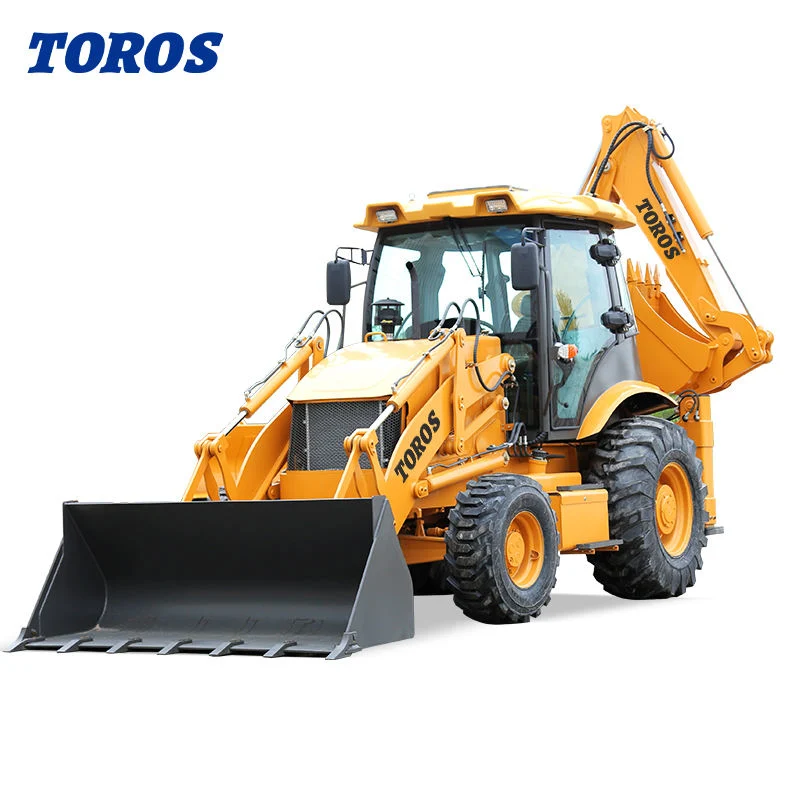 3 Ton Wheel Backhoe Loader for Sale Front End Loader 5 Ton Hydraulic Loader Backhoes Prices Factory