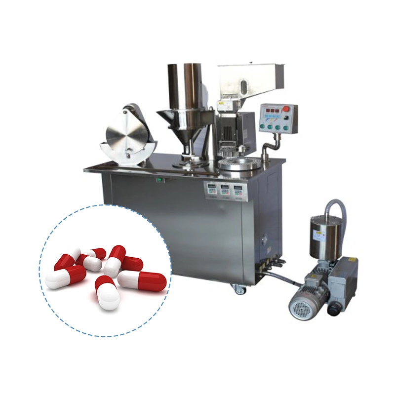 Double Loader Semi Automatic Powder 400 Empty Hard Gelatin Capsule Making Capsule Filler Filling Machine