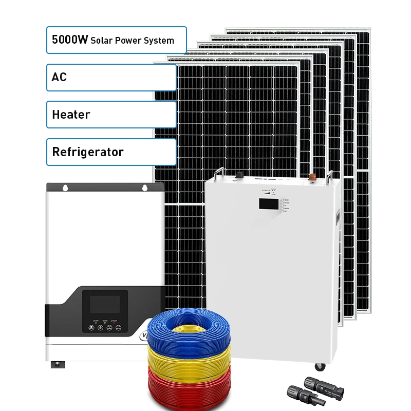 Para batería Solar Inverter Híbrido trifásico 2kW 3kw 4kw Apagado en red sistema Solar inversor de energía batería de bajo voltaje Híbrido