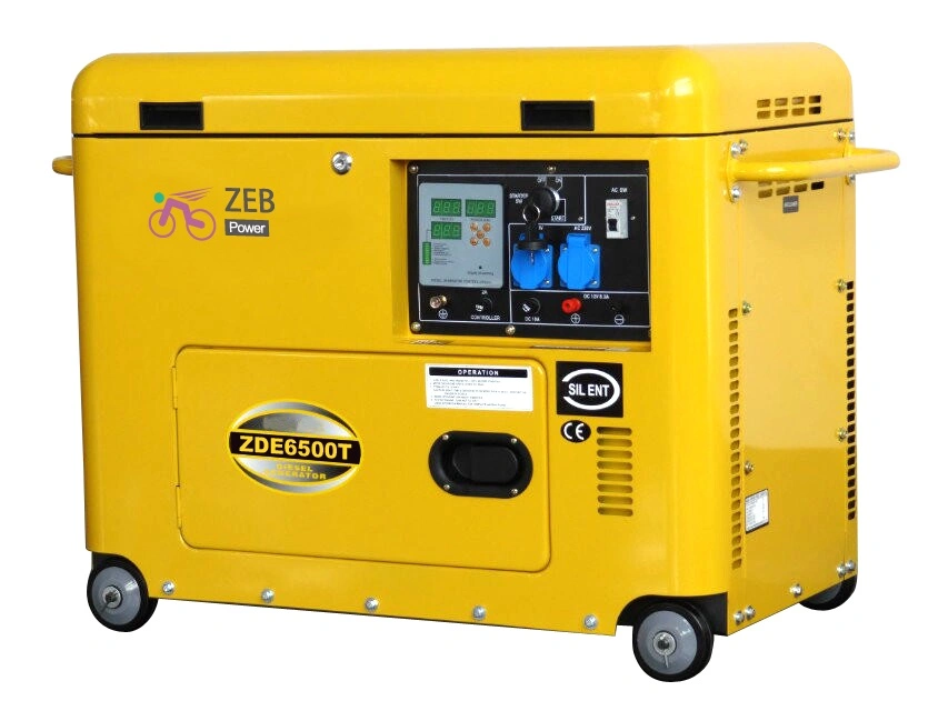 10kVA petit portable phase unique générateur diesel silencieux (ZDE12T)