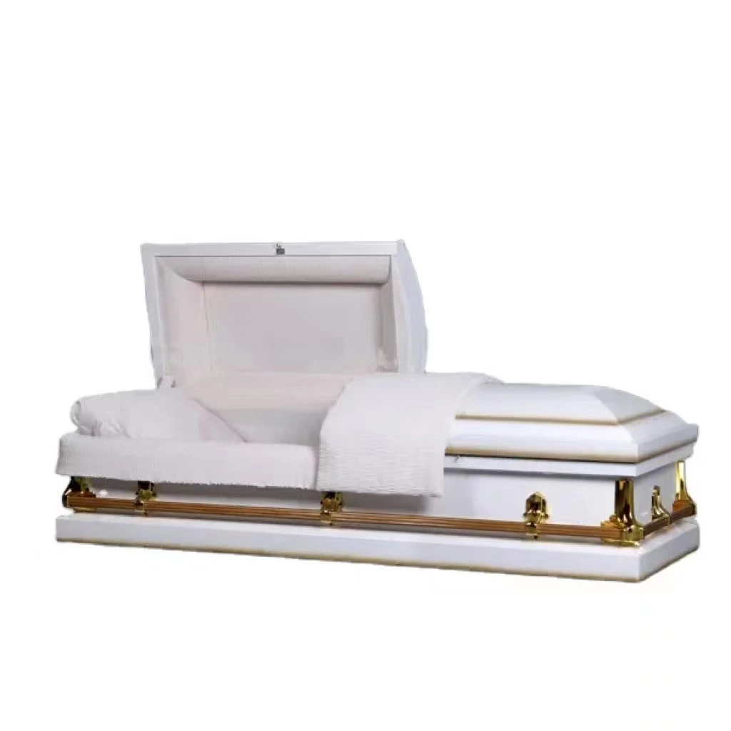 Funeral Wooden Coffin for Adult, Wholesale/Supplier Solid Paulownia Casket for Sale