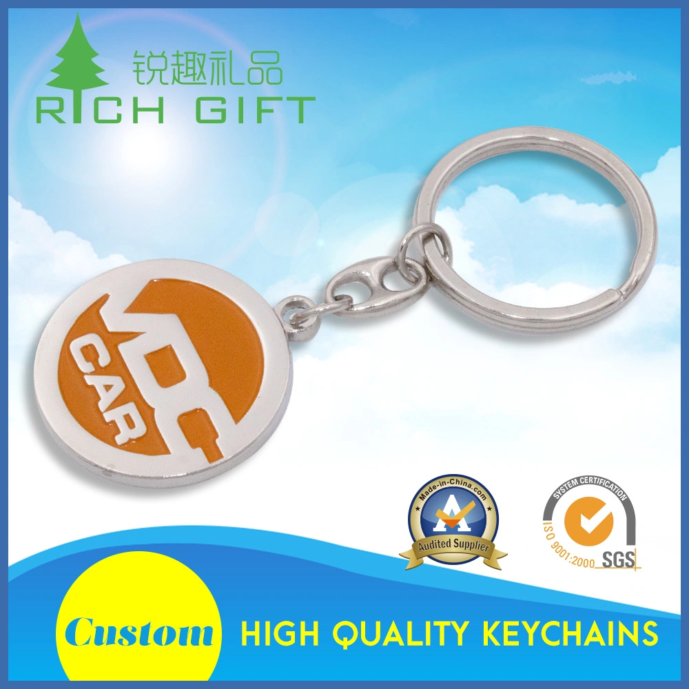 Pretty Decorative Custom Metal Stainless Steel Enamel Epoxy Cute Cartoon Character Keychains for Gift