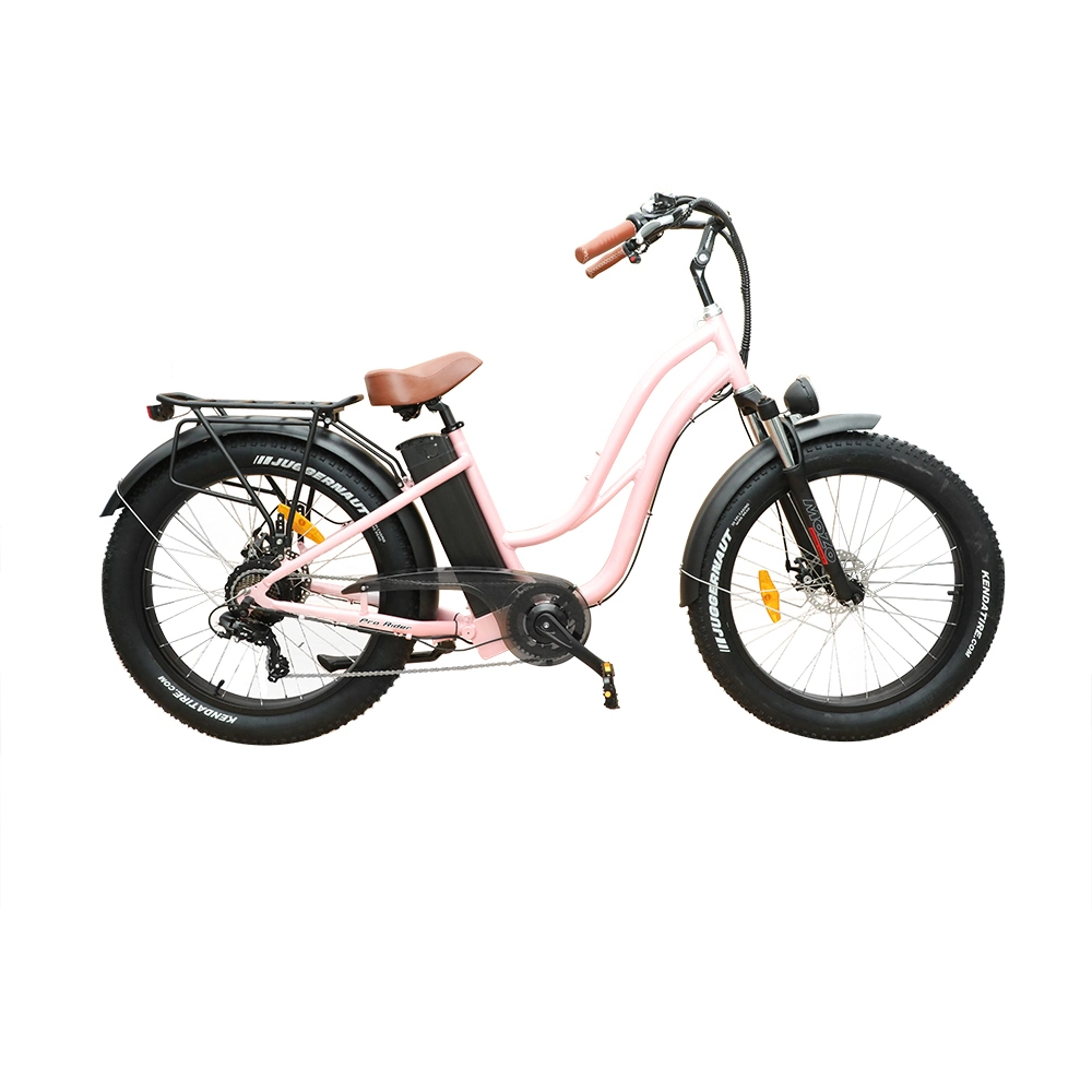 48V Mountain Fat Tire Electric Sport eBike 500W für Frauen