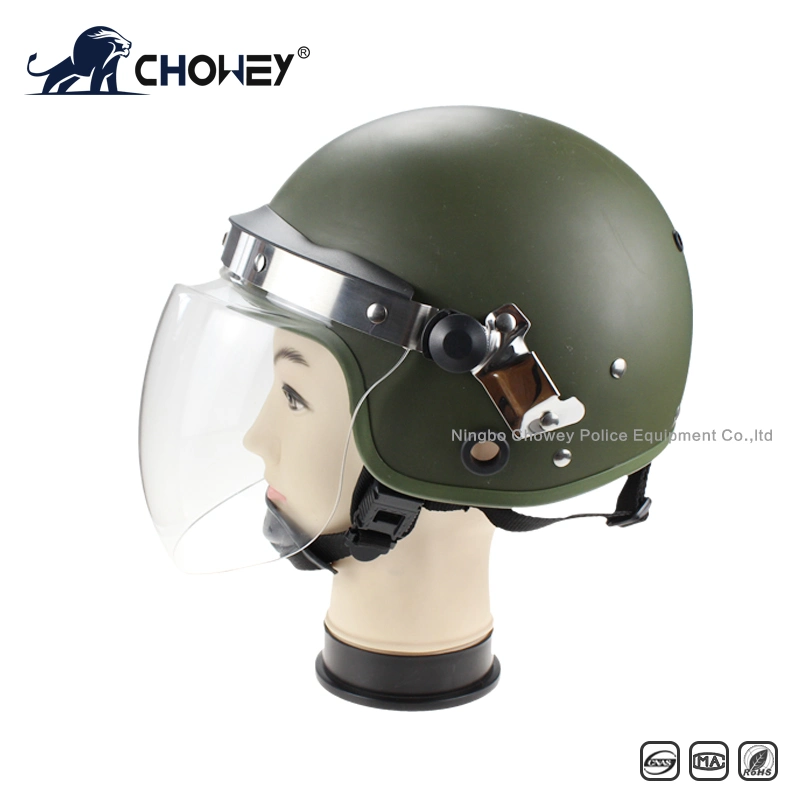 High Quality Police Anti Riot Helmet with Gas Mask Hook Ah1129