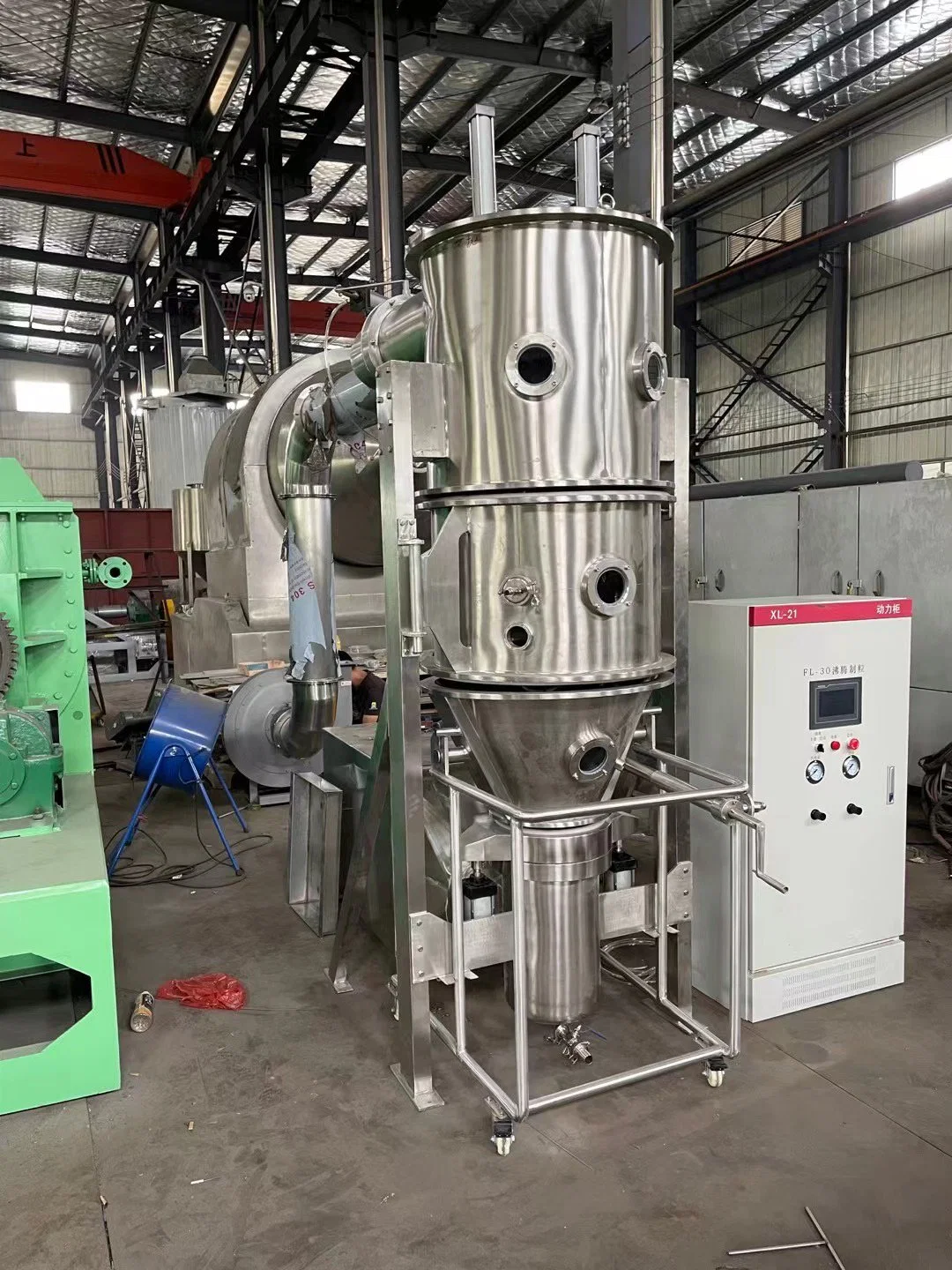 Fluidized Bed Coating Machine Pill One Step Granulation Equipment