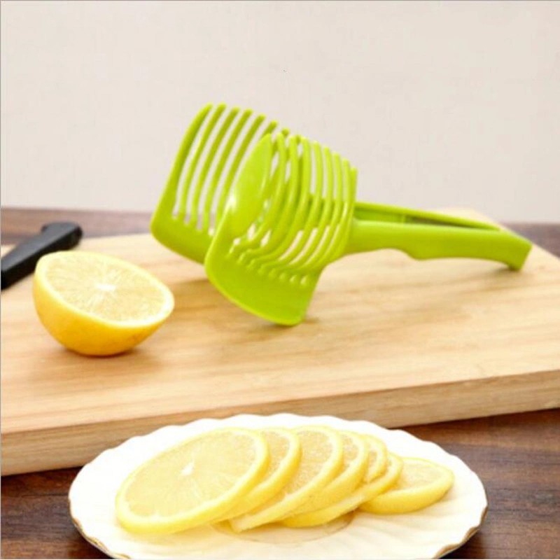 مفاتيح ربط ملقط فاكهة مستديرة متعددة الأغراض، وملقط وملعقة الليمون وملقط خضار حامل قاطع الفاكهة المبتكرة حامل قطع أدوات المطبخ Wb12262