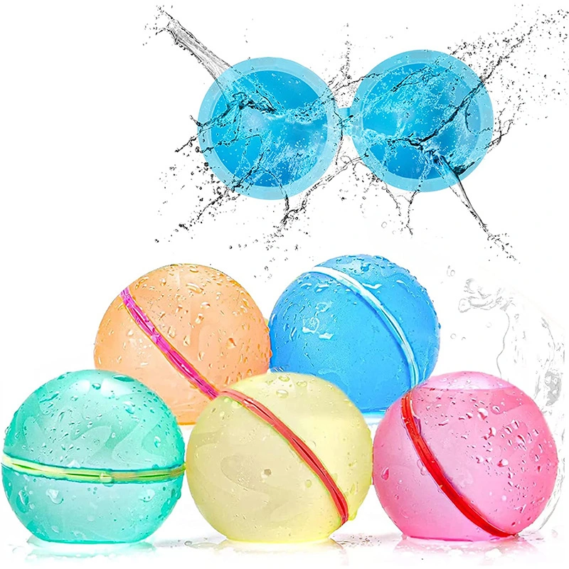 Summer Child Bath Toys Magnetic Silicone Splash Water Ball Silicone Water Bomb