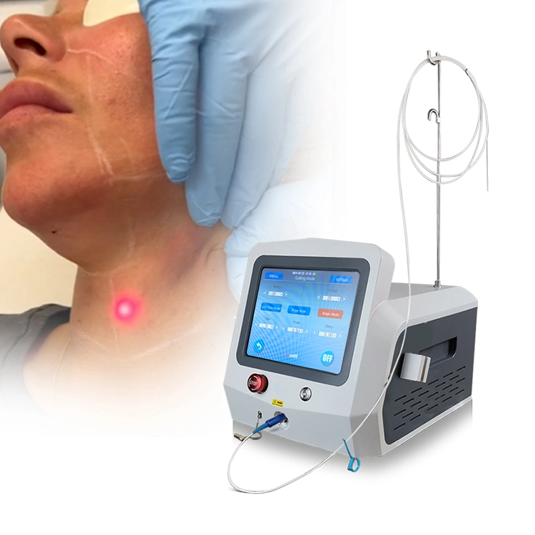 Dispositivo de laser de lipolise de triangel 980 nm 1470 nm Endolaser com tratamento médico CE Diodo Lipoaspiração Lipo Laser Cirurgia