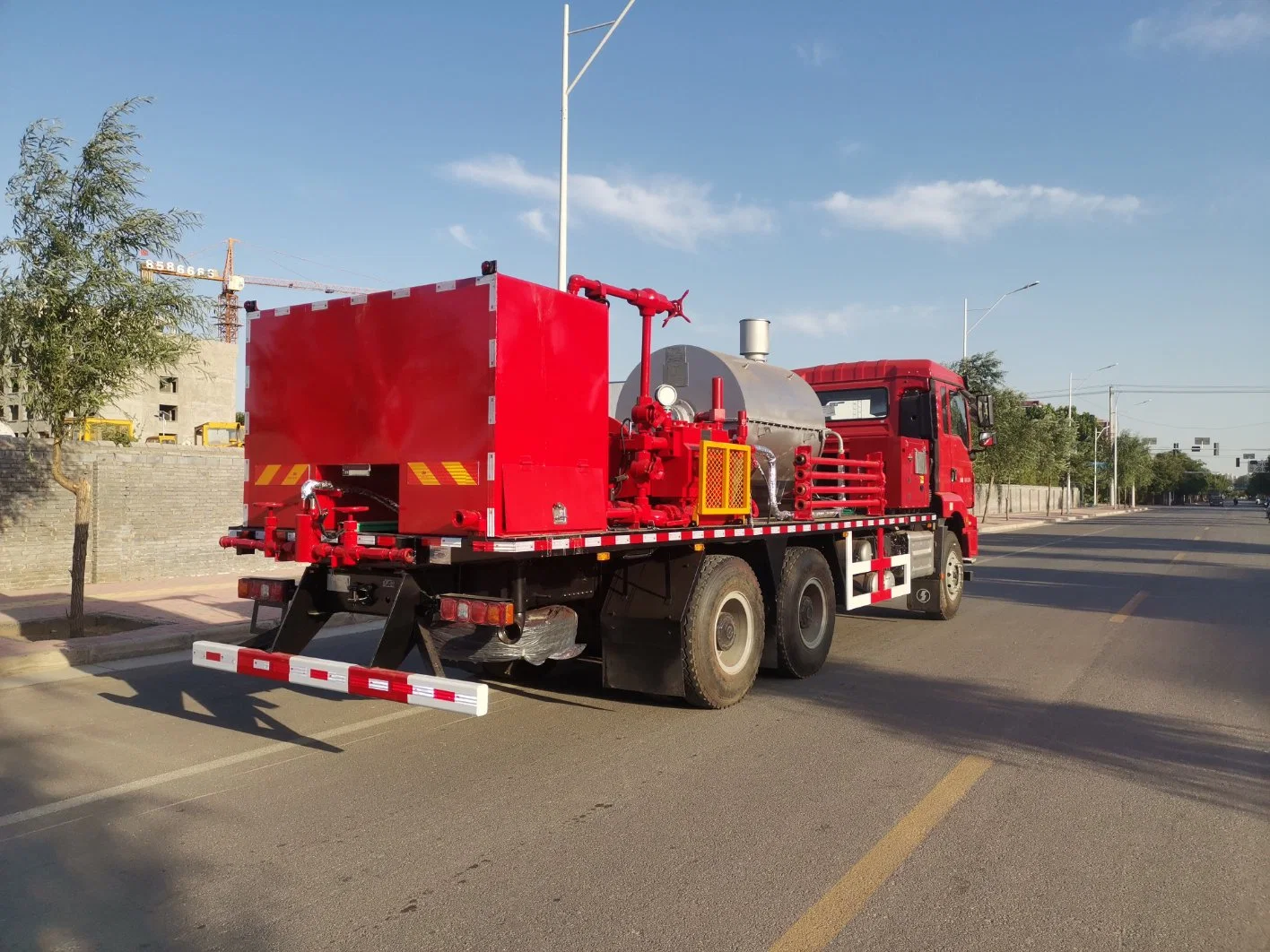 Shacman 6 * 4 Weichai Engine Oil Field Well Lavagem - Wax Removal Truck Reposição personalizada