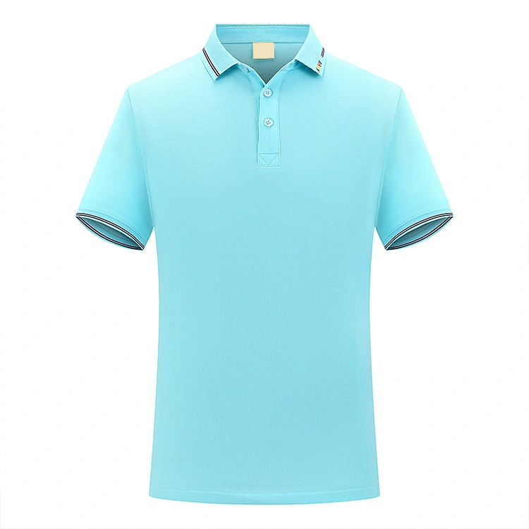 High End Business Work Clothes Summer Short Sleeved Men's and Women's Printed Logo Polo Shirt