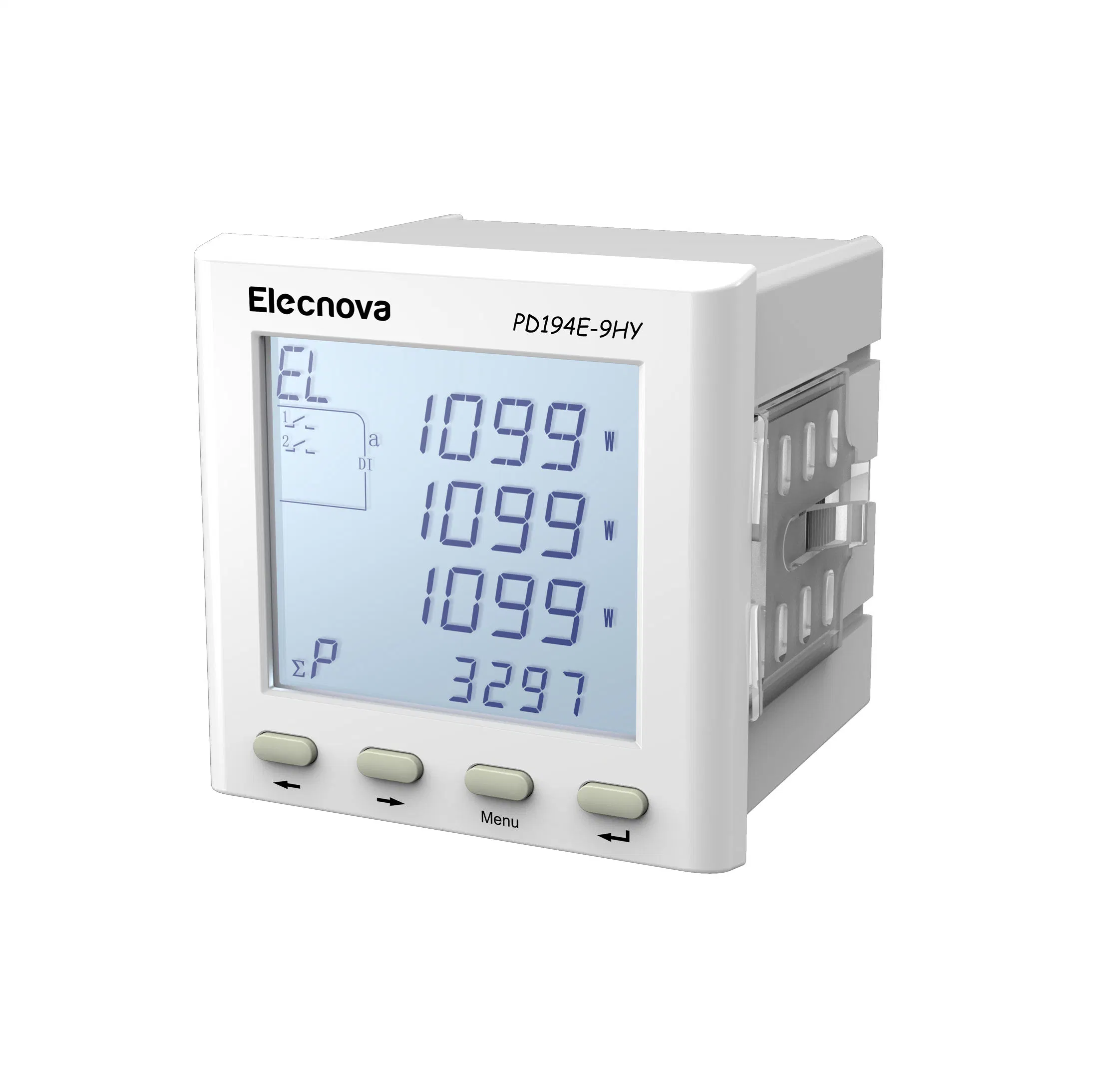 Elecnova Pd194e-9HY 96*96mm LCD eléctrico de 3 fases armónico Medidor de potencia