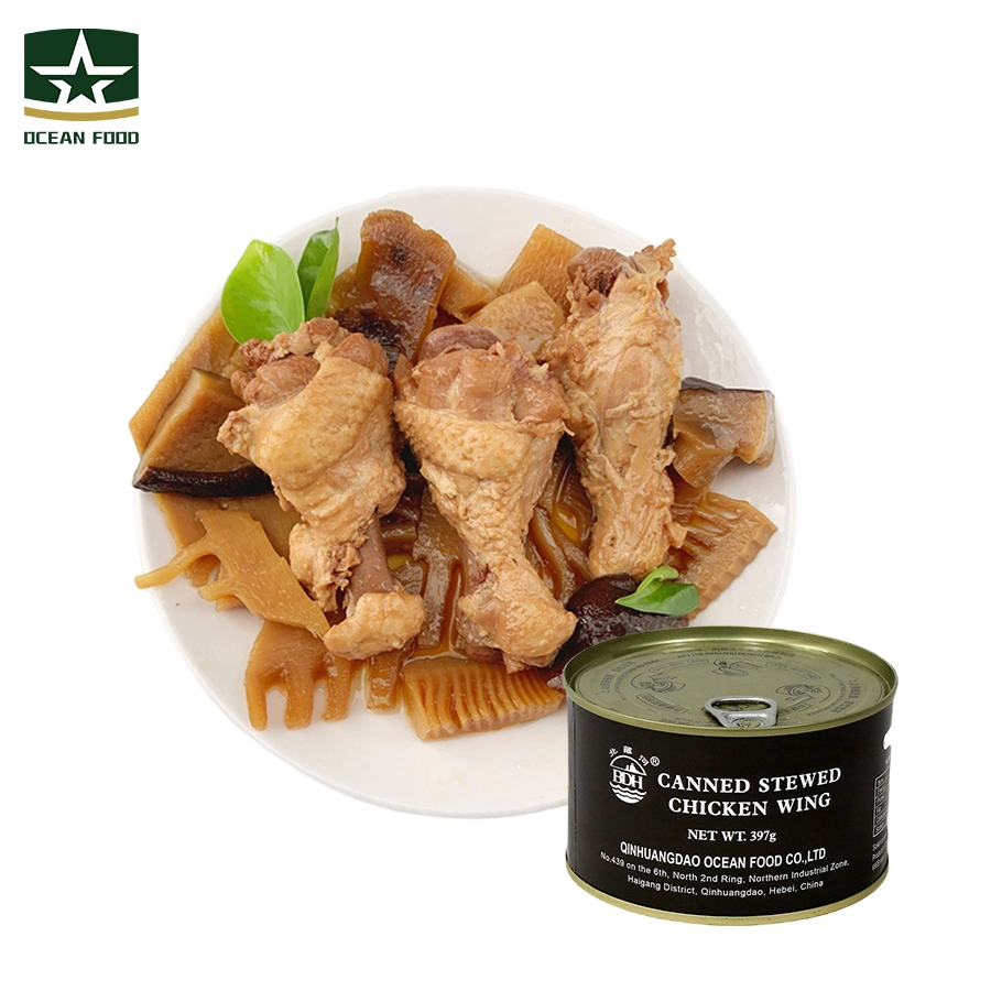 No Artificial Colors Canned Stewed Chicken Wing for Long Storage