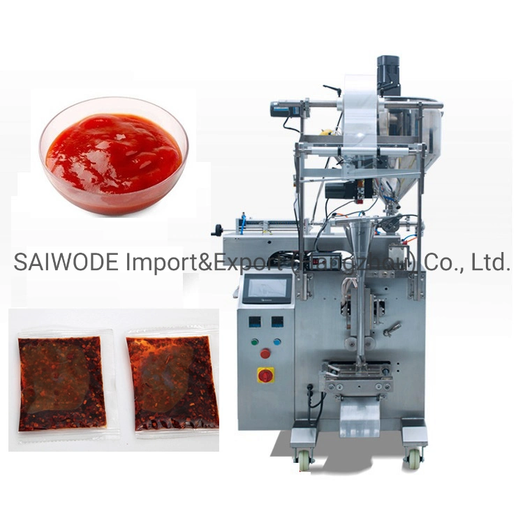 Automatic Vertical Small Liquid Paste Oil Sauce Honey Shampoo Filling Packaging Machine