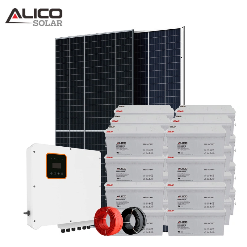 Home Solar Panel System 3kw 5kw 6kw 8kVA off Grid Battery Storage