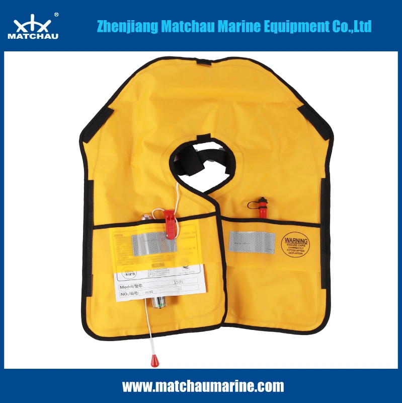 Inflatable Life Jacket/CE Approved Life Jacket 150n Marine Safety Equipment