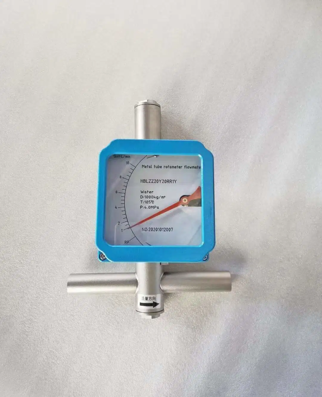 Medidor de flujo de rotámetro digital inteligente de tubo de aire metálico para hidrógeno Gas